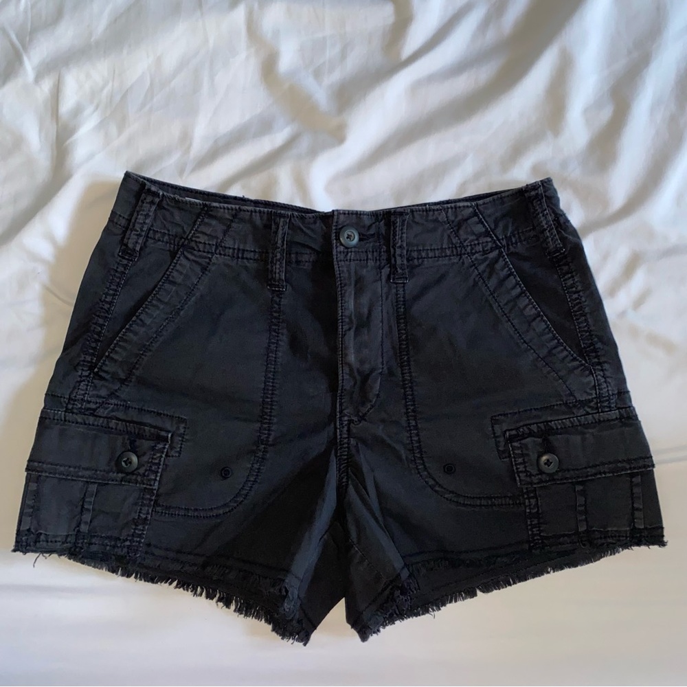 American Eagle Outfitters Black Cargo Shorts